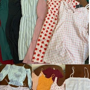 16 piece juniors dress, bodysuit, top bundle small